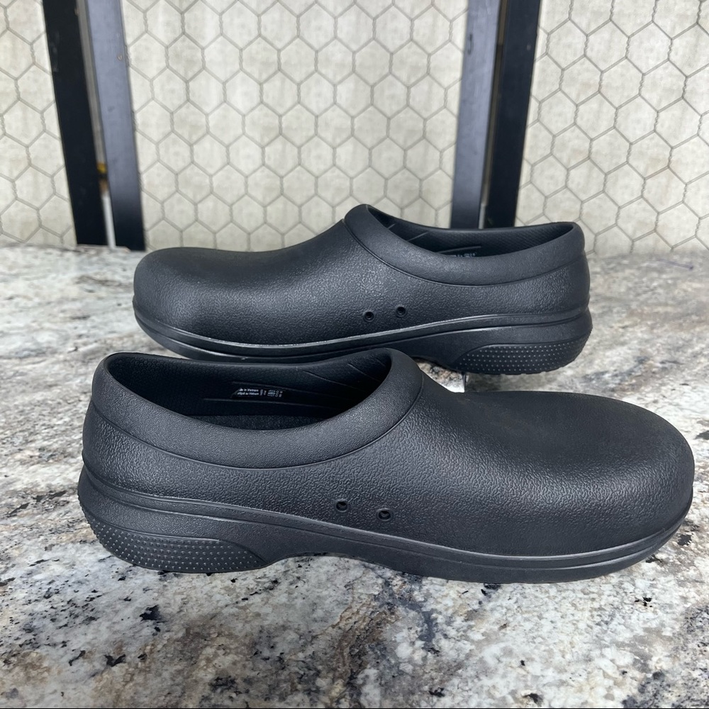 Crocs On The Clock Work Slip On Clogs - Picture 7 of 10